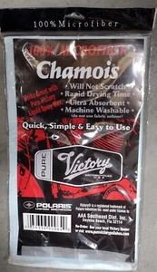 Set 2 Panno Camoscio 100% Microfibra Victory Motorcycles - Foto 1 di 2