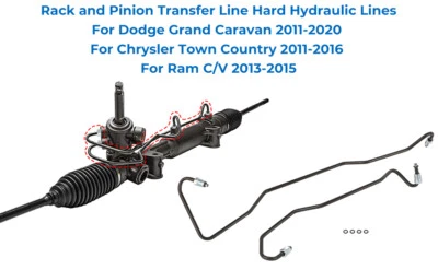 Power Steering Rack & Pinion Hydraulic Line For Chrysler Town Country 2011-2016 Foto 1 de 4