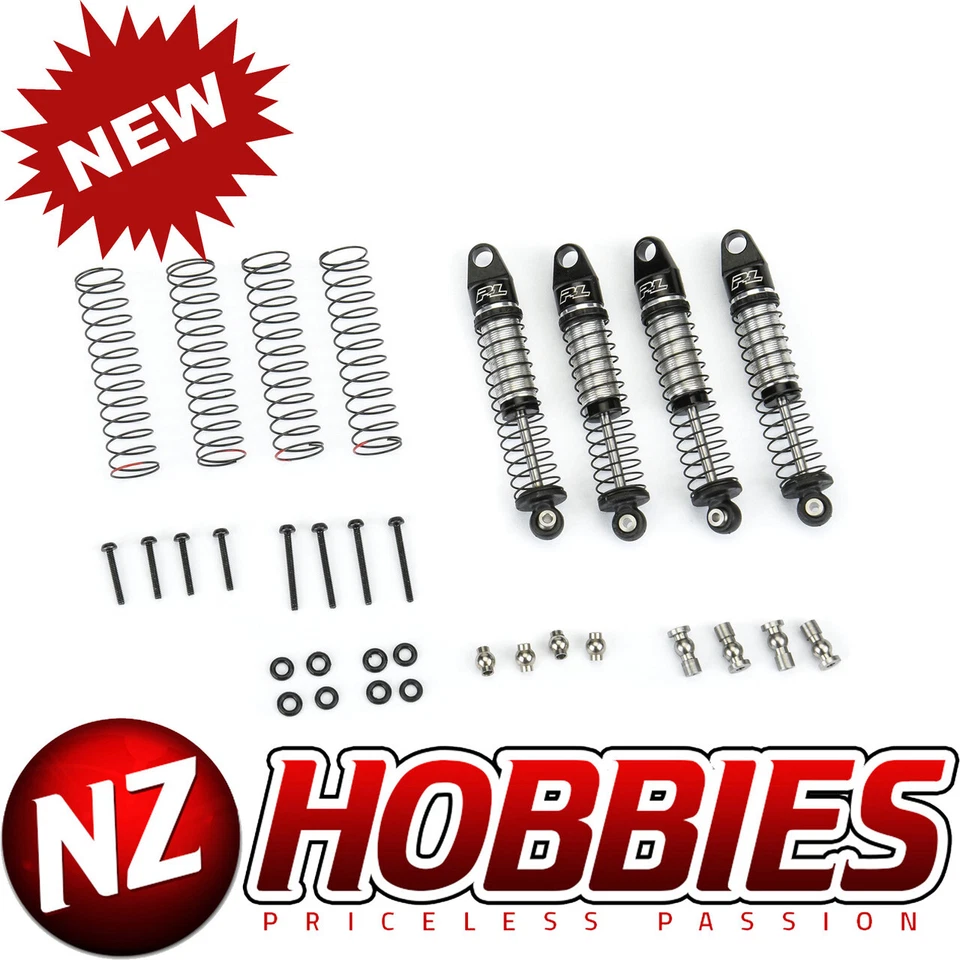 Proline PRO639100 Big Bore Scaler Shocks (50mm) (4) for SCX24 & AX24 - Image 1 of 4