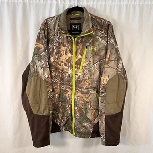 Under Armour Scent Control Jacket Men's XL Brown Camo Full Zip Pockets - Picture 1 of 12