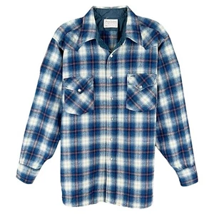 Camisa De Colección Años 70 Pendleton Alta Calidad Western Wear Perla A Cuadros a Presión - Imagen 1 de 16