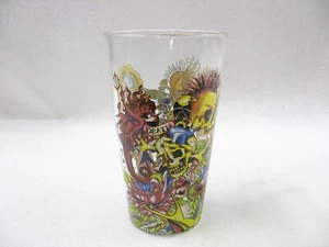 Don Ed Hardy Designs 16oz Pint Single Highball Drinking Glass Tattoo Graphics - Picture 1 of 7