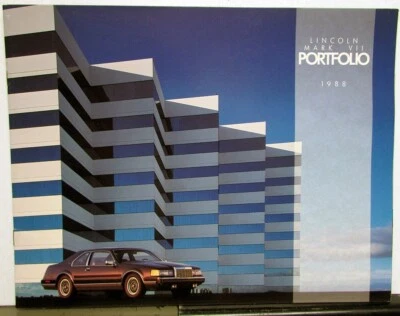 Folleto de ventas de cartera Lincoln Mark VII 1988 Foto 1 de 4