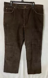 Vintage Lee Men's 40 x 32 Brown Couduroy Pants Actual 38 x 29 Y2K USA Union Made - Picture 1 of 7