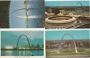 (4) Postkarten zeigen das St. Louis Cardinals Busch Memorial Stadium #7 - Bild 1 von 2