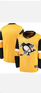 NWT Pittsburgh Penguins Fanatics Breakaway Boys Jersey Size Large 7 - Picture 1 of 1