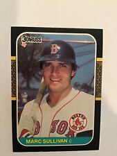 1987 Donruss Marc Sullivan Red Sox  #643 Blank Back Error