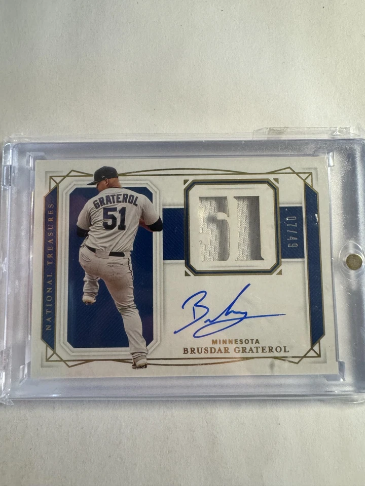 K154,182 - 2020 National Treasures Jersey Auto Gold #175 Brusdar Graterol #/49 - Image 1 of 1