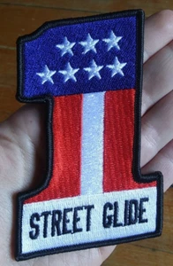 HARLEY D #1 ~ STREET GLIDE ~ Evil Knievel USA #1 Motorcycle Jacket Biker PATCH - Picture 1 of 6
