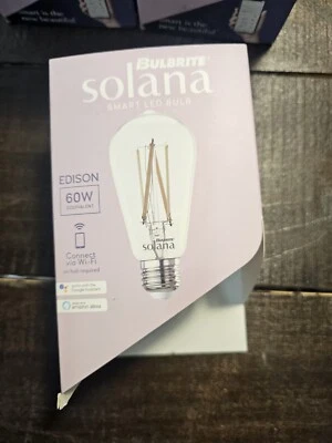Bulbrite Solana ST18 WiFi Connected Edison Filament LED Smart Light Bulb 60 Watt - Image 1 of 4