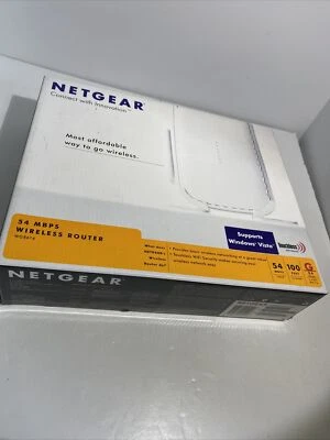 Netgear WGR614 54 Mbps 4-Port 10/100 Wireless-G Router (WGR614DLNA), Brand New - Image 1 of 4
