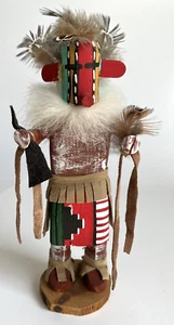 Figura de muñeca Kachina de madera hecha a mano bailarina de maíz nativa americana de laguna firmada - Imagen 1 de 10