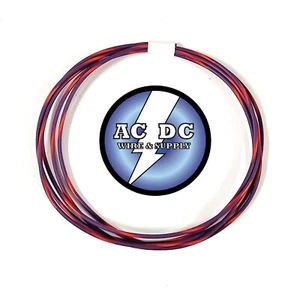 ALAMBRE AUTOMOTRIZ 22 AWG ALTA TEMPERATURA TXL ALAMBRE PÚRPURA CON RAYAS ROJAS BOBINA DE 10 PIES - Imagen 1 de 1