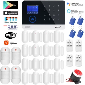 Y04 APP WiFi IP GSM Wireless Home Security Alarm System+Amazon Alexa+Google Home - Picture 1 of 18