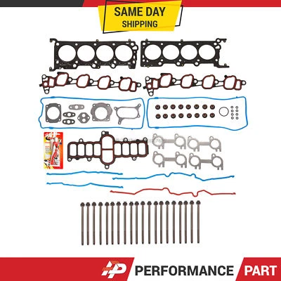 Juego de pernos de junta de culata para Ford E150 Econoline F150 V8 2000 4,6 VIN W - ROMEO Foto 1 de 4