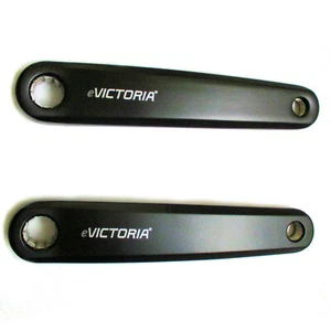 1 Paar Fahrrad Kurbeln Kurbel E-Bike Bosch Alu links + rechts 170 mm Schwarz - Bild 1 von 1