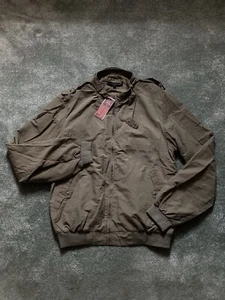 Chaqueta Bomber Urbana Criminal Damage Para Hombres Talla Grande Caqui Cremallera Completa “Bronx” Nueva - Imagen 1 de 13