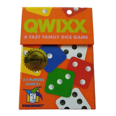 Qwixx by Gamewright - A Fast Family Dice Game Probability Strategy MENSA New - Image 1 of 3