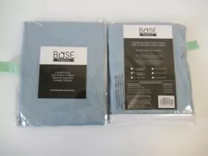 Sears Base Wholehome 55"X63" Blue Fog 2 Sheer Voile Rod Pocket Panels - Picture 1 of 1