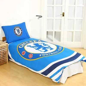 Chelsea FC Single Duvet Pulse Reversible Quilt Cover Football Official License - Picture 1 of 5