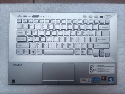 Palmrest US Keyboard Silver for Sony VPCSD-113T PCG-41217T 41219T 41213P 41216L - Image 1 of 2