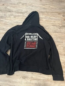 RARO DEADSTOCK 2016 NFL Superbowl Metallica To Heavy For Halftime sudadera con capucha XXL - Imagen 1 de 8