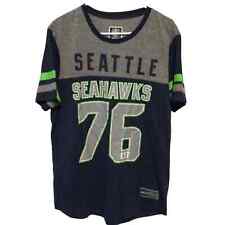 NFL Team Apparel ~ Seattle Seahawks Navy '76 EST. Short Sleeve T-Shirt ~ Size L