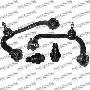MOOG Upper Control Arms + 2 Lower Ball Joint Set For Ford  Lincoln - Picture 1 of 2