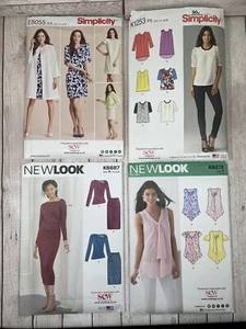 4 x NEW LOOK SIMPLICITY& Sewing Patterns K6687 K6213 E8055 K1253 Pattern Bundle - Imagen 1 de 4