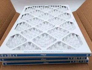 Aerostar 16x25x1 (15.75x24.75x3/4") AC/Furnace Air Filter MERV 11 Box of 4 - Picture 1 of 14