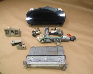 🥇2003 LEXUS UCF30L LS430 ENGINE ECU DME IGNITION SPEEDOMETER LOCK KEY SET OEM - Picture 1 of 24