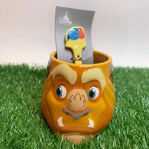 Disney Beauty and the Beast  –  Figural Beast Mug and Spoon Set 19oz. (NEW) - Picture 1 of 9