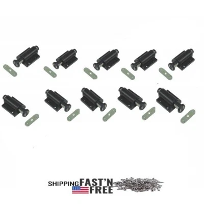 SILVERLINE Magnetic Touch Latch Cabinet Door Magnet Push Open Catch Hardware 10P