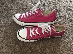 chuck taylor converse low top womens 8 pink - Picture 1 of 7