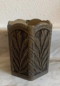 Vintage Faux Wood Pencil Desk Organizer Pen Holder - Picture 1 of 5