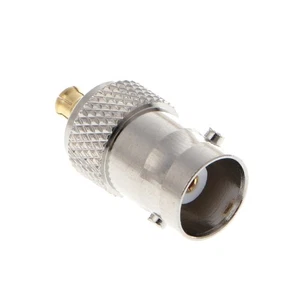 BNC Female Jack to MCX Male Plug Straight RF Coax Coaxial Connector Adapter - Picture 1 of 8
