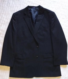 Traje de hombre STAFFORD cultura a medida NEGRO talla 46L 46 LARGO 40x29 pantalones ~RECIENTE~ * - Imagen 1 de 9