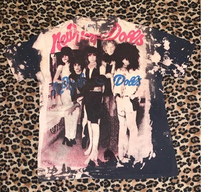 1980s MOSQUITOHEAD NEW YORK DOLLS T Shirt Johnny Thunders David Johansen XL Larg - Image 1 of 4