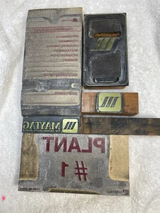 VINTAGE Maytag Company Newton Iowa Advertising Appliance Printers Blocks RARE! - Picture 1 of 15