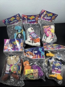 Complete Set Of McDonalds 1996 Space Jam Plush Toys - Picture 1 of 8