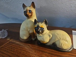 Vintage 50er Jahre Mid Century Keramik Katzen Figuren MCM Japan Made - Bild 1 von 10