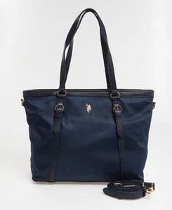 U.S Polo Assn. Bolso de compras Houston de nailon azul marino nuevo con etiquetas - Imagen 1 de 3