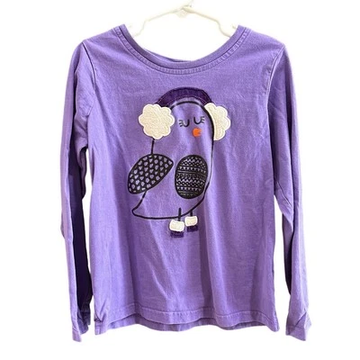 Camisa de manga larga Hanna Andersson Bird Ear Muffs 100 % algodón talla 130 cm 8 años Foto 1 de 4