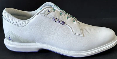 Nike Air Jordan ADG 5 Leather White Grape Golf Shoes Men Sz 15 New FQ6642-100 - Image 1 of 4