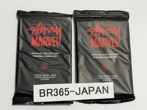 Rare Stussy Marvel Collaboration Novelty Collectors Trading Card Unopened 2 SET - Picture 1 of 2