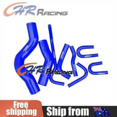 silicone radiator heater bypass hose FOR Toyota Landcruiser VDJ200 V8 1V BLUE - image 1 of 4
