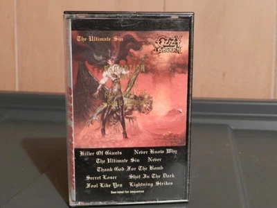 OZZY OSBOURNE - The Ultimate Sin CASSETTE CBS - OZT 40026 VG+ - Imagem 1 de 2