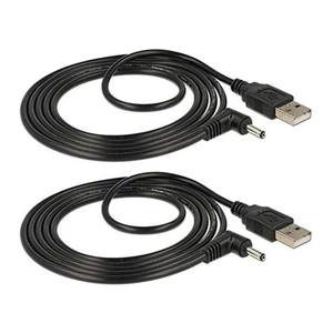 TENINYU USB 2.0 A Male to Right Angled 90 Degree DC 3.5x1.35 mm 5 Volt 24AWG...  - Picture 1 of 3