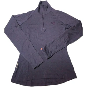 Icebreaker 260 Womens Merino Wool Base Layer Top XS Dark Navy, Half Zip, Thermal - Picture 1 of 10