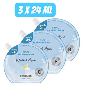 Banobagi Final Sleeping Mask White & Aqua Hydrating Lock, Glassy Glow 3er Pack - Bild 1 von 8